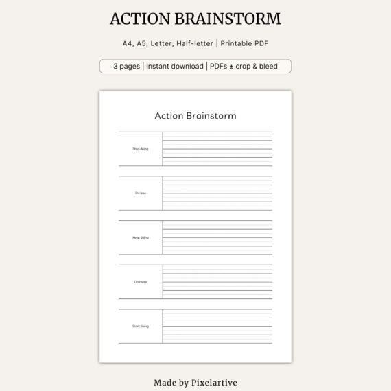 Action Brainstorm Template