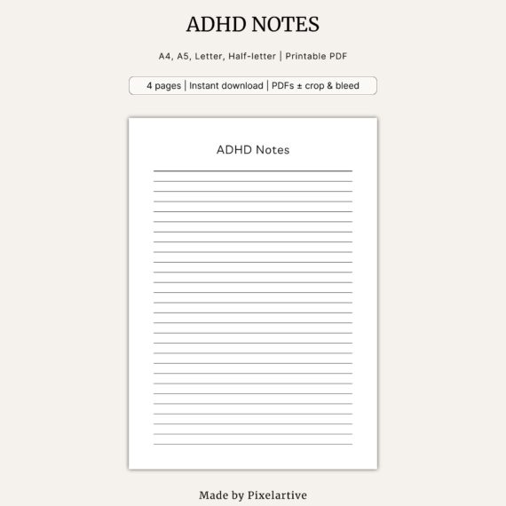 ADHD Notes Template