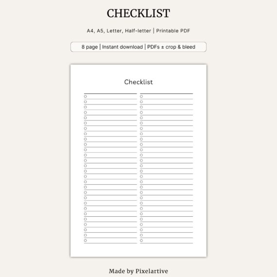 Checklist Template
