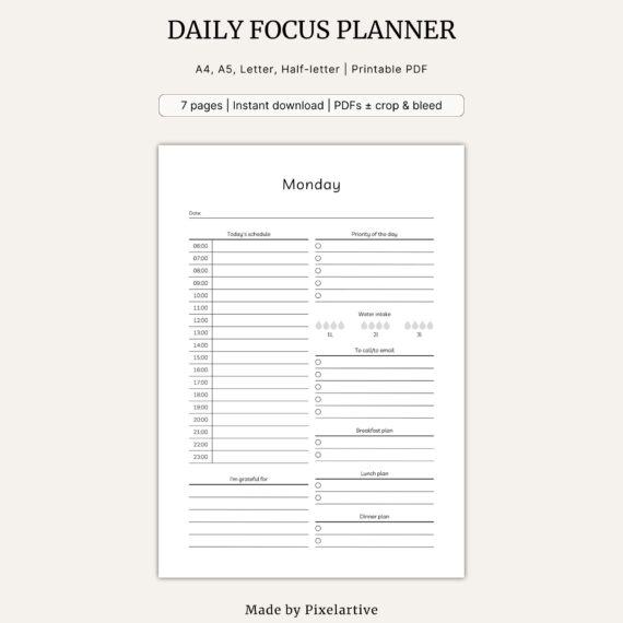 Daily Focus Planner