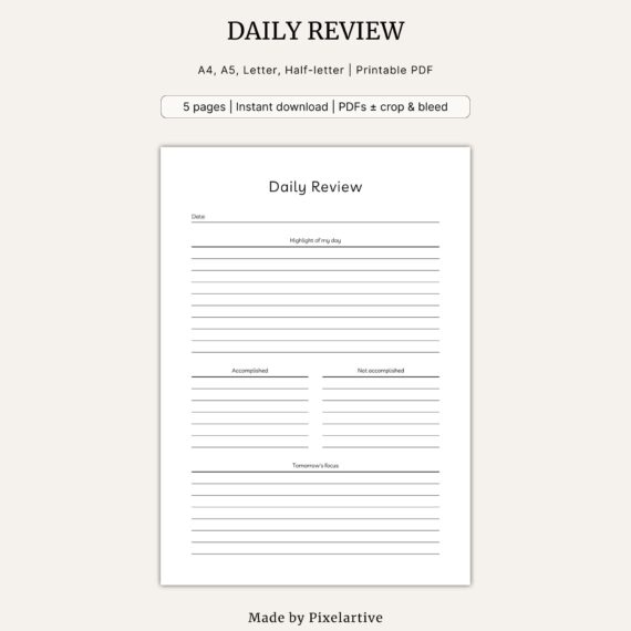 Daily Review Template