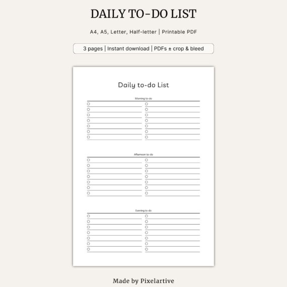 Daily to-do List