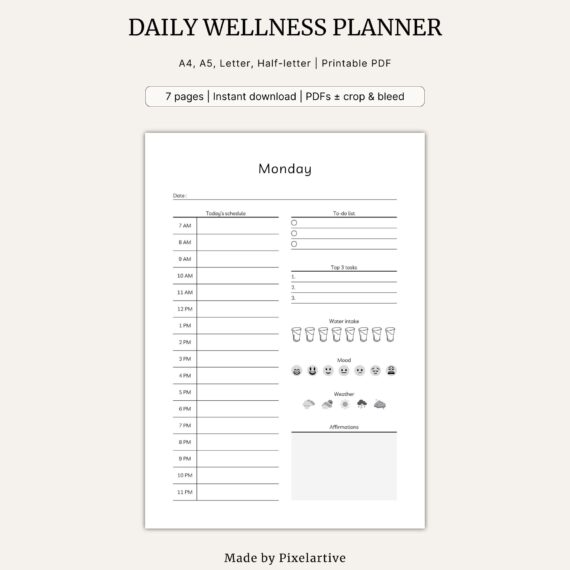 Daily Wellness Planner
