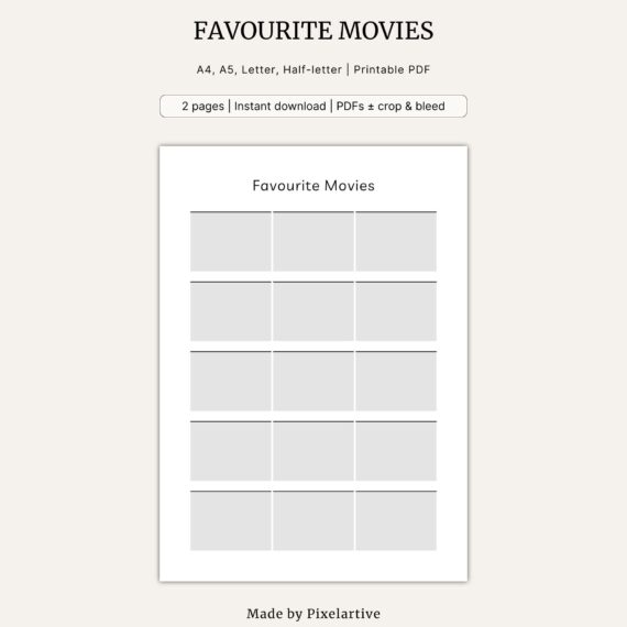 Favourite Movies Template