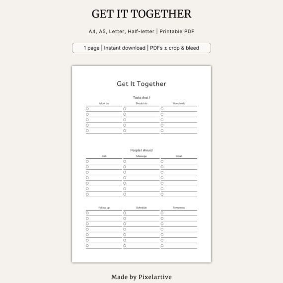 Get It Together Template