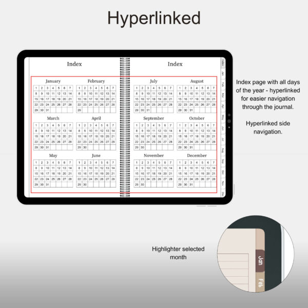 Free Landscape Digital Daily Journal for Ipad, 2024, 2025, 2026, Light Theme - Image 3