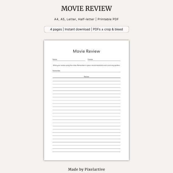 Movie Review Template