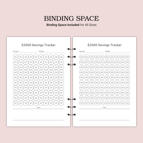 Printable $2000 Savings Tracker Template - Image 4