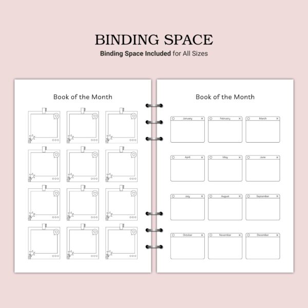 Printable Book of the Month Template - Image 4