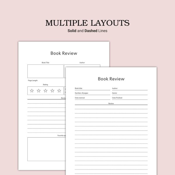 Printable Book Review Template - Image 5