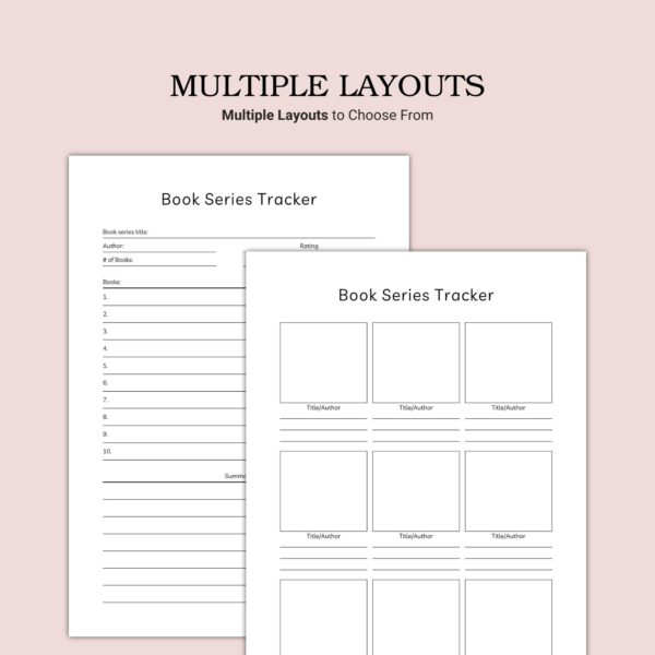Printable Book Series Tracker Template - Image 3