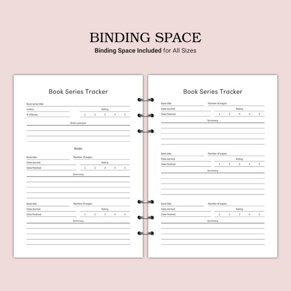 Printable Book Series Tracker Template - Image 6