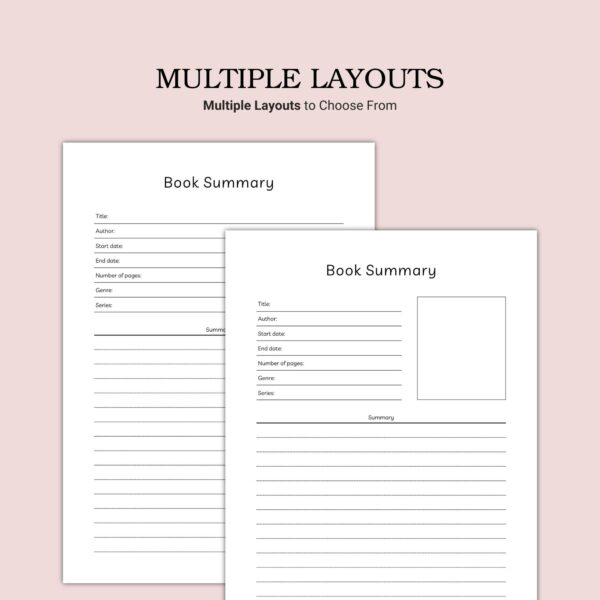 Printable Book Summary Template - Image 4