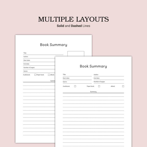 Printable Book Summary Template - Image 5