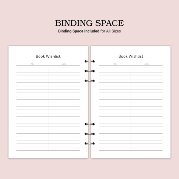 Printable Book Wishlist Template - Image 5