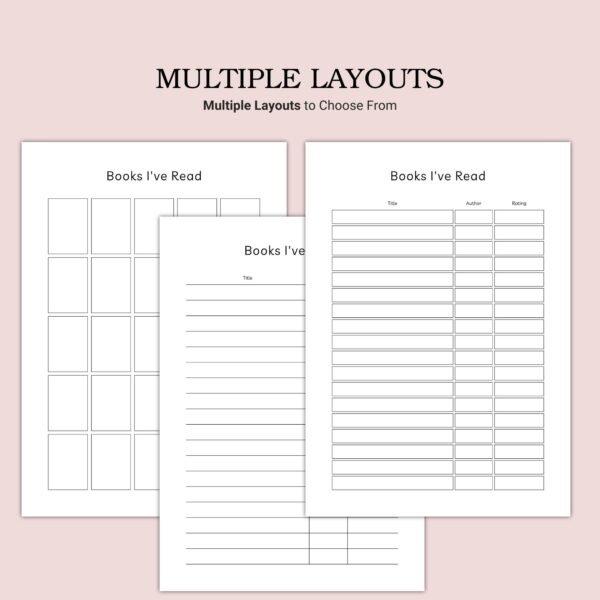 Printable Books I've Read Template - Image 2