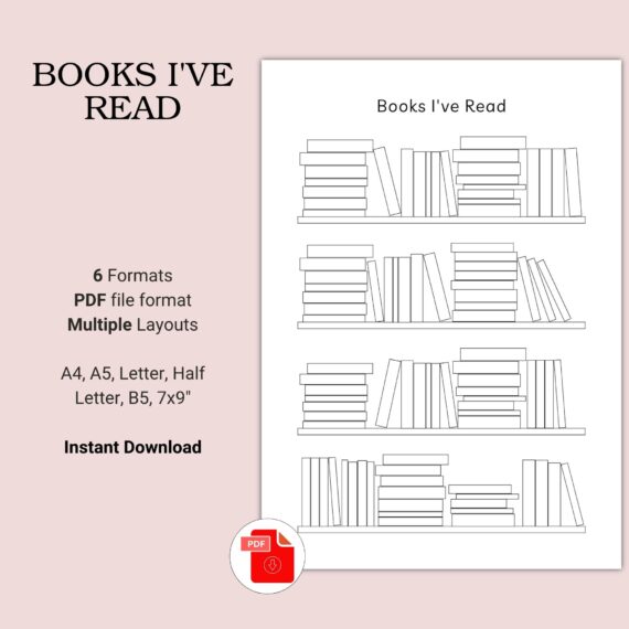 Printable Books I've Read Template