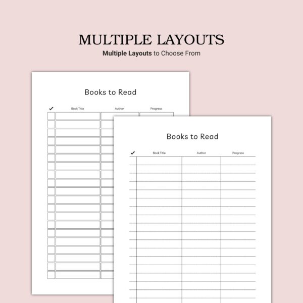 Printable Books to Read Template - Image 3