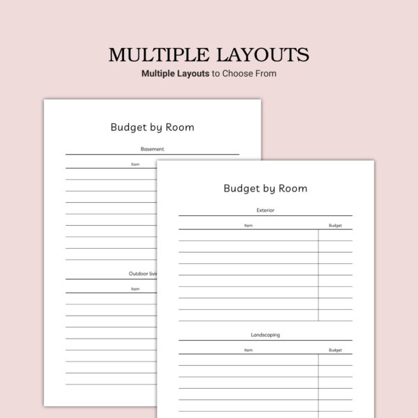 Printable Budget by Room Template - Image 4
