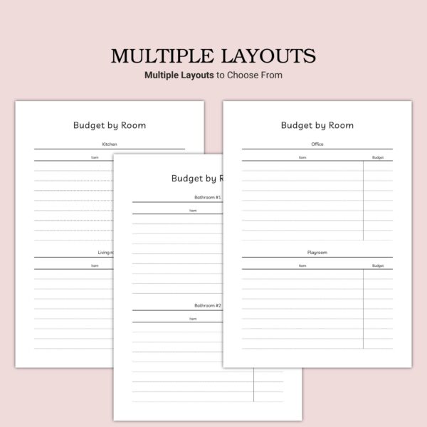 Printable Budget by Room Template - Image 5