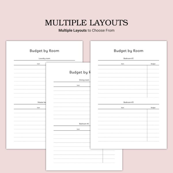 Printable Budget by Room Template - Image 6