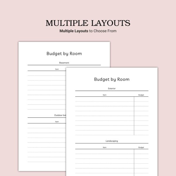 Printable Budget by Room Template - Image 7