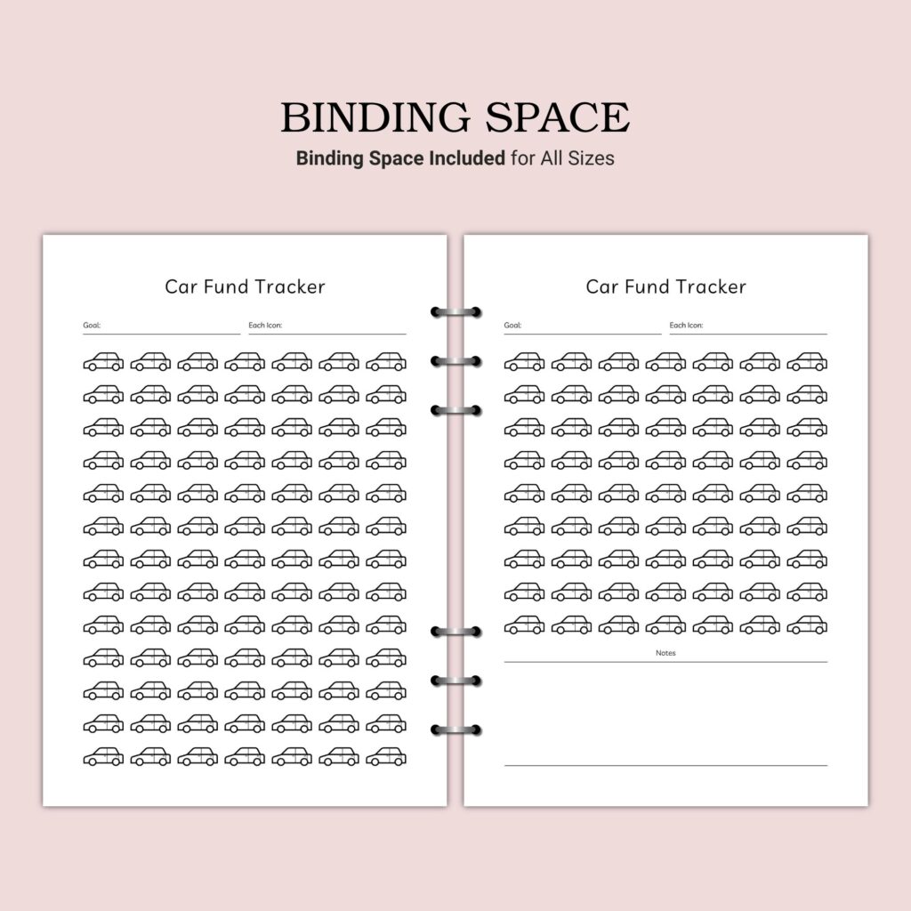 Printable Car Fund Tracker Template