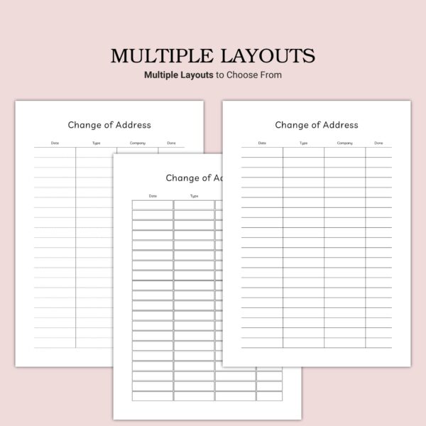 Printable Change of Address Template - Image 2