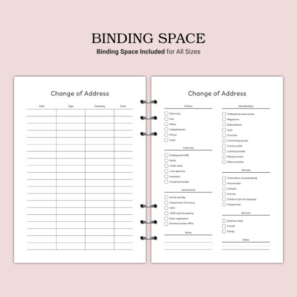 Printable Change of Address Template - Image 4