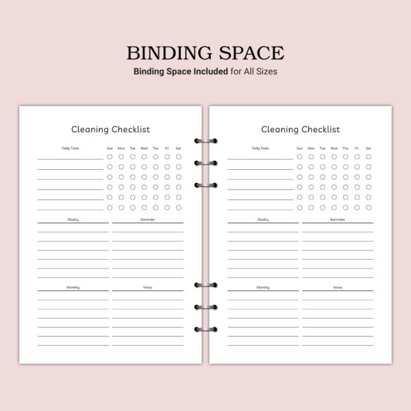 Printable Cleaning Checklist Template - Image 5
