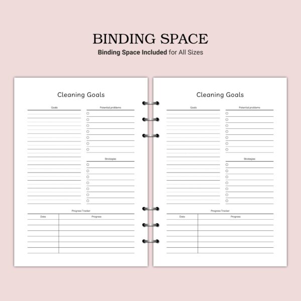 Printable Cleaning Goals Template - Image 3