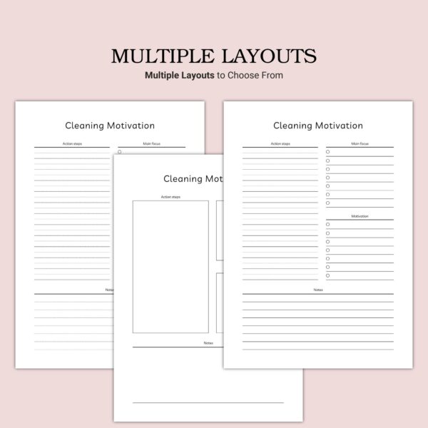 Printable Cleaning Motivation Template - Image 2
