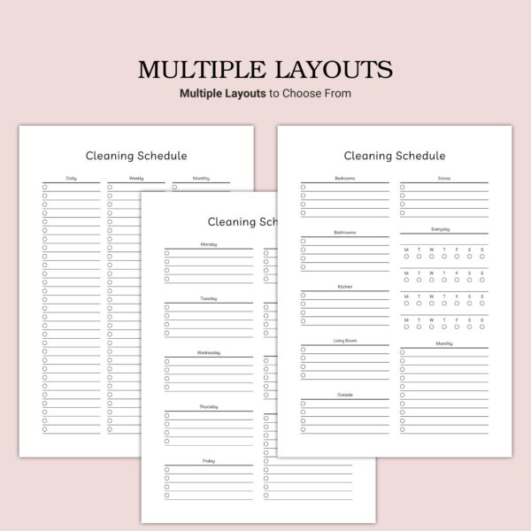 Printable Cleaning Schedule Template - Image 2