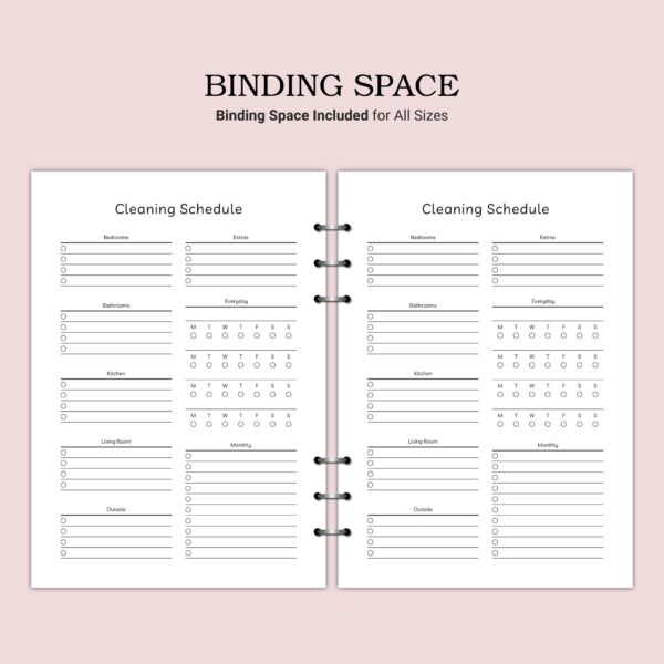 Printable Cleaning Schedule Template - Image 4