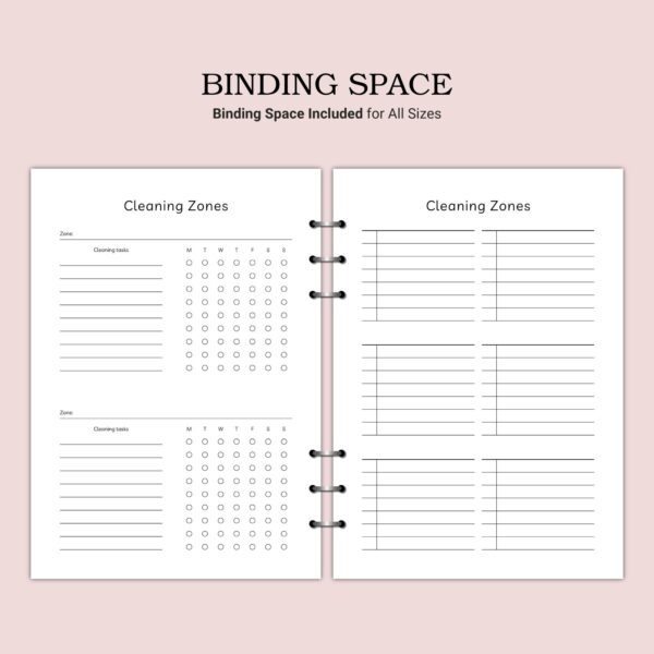 Printable Cleaning Zones Template - Image 4