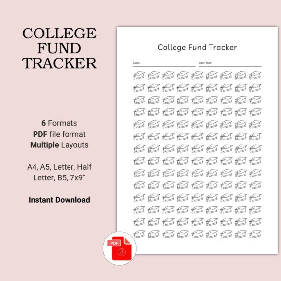 Printable College Fund Tracker Template