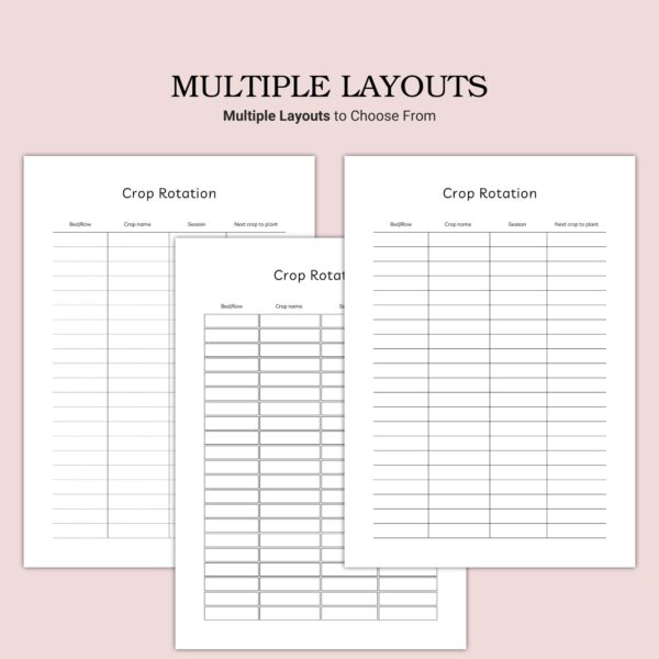 Printable Crop Rotation Template - Image 2