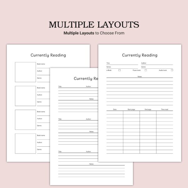 Printable Currently Reading Template - Image 2