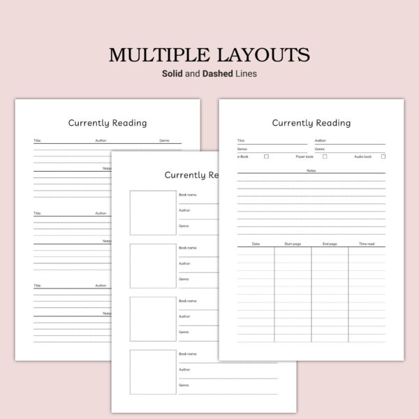 Printable Currently Reading Template - Image 3