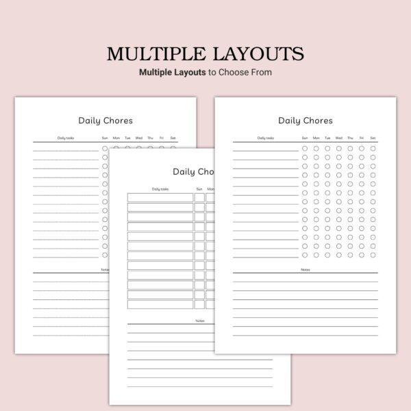 Printable Daily Chores Template - Image 2