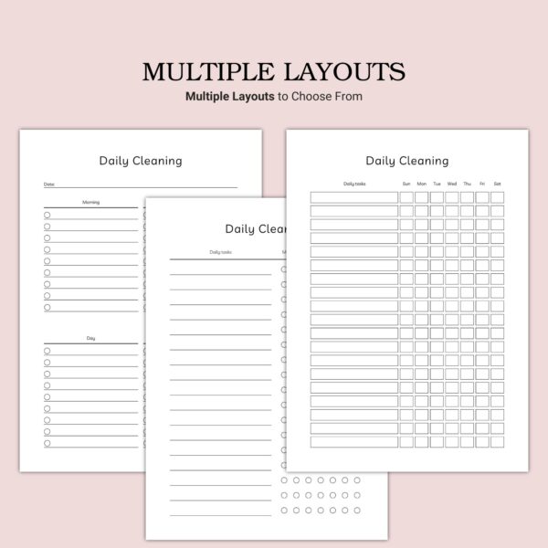 Printable Daily Cleaning Template - Image 2