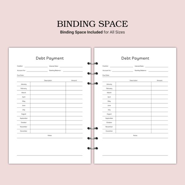 Printable Debt Payment Template - Image 4