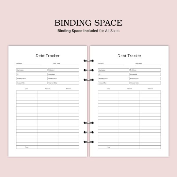 Printable Debt Tracker Template - Image 4