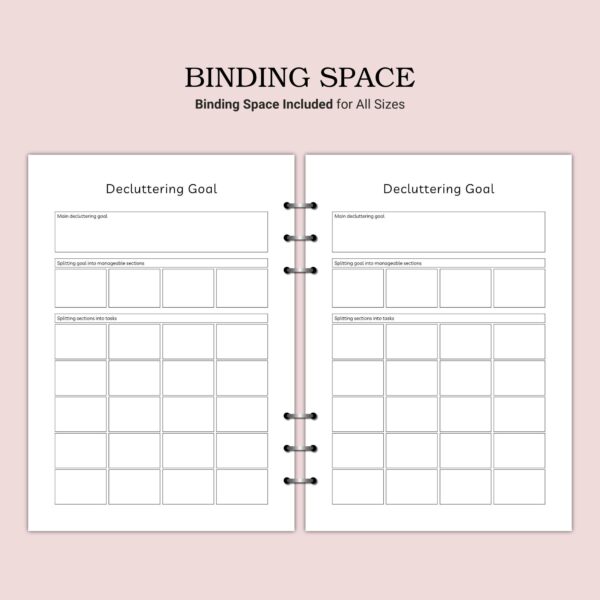 Printable Decluttering Goal Template - Image 3
