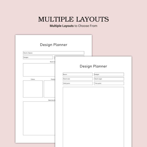 Printable Design Planner Template - Image 2