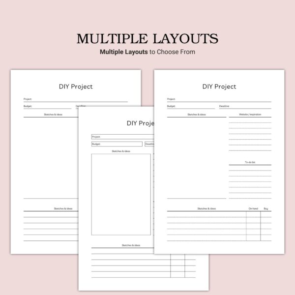 Printable DIY Project Template - Image 2