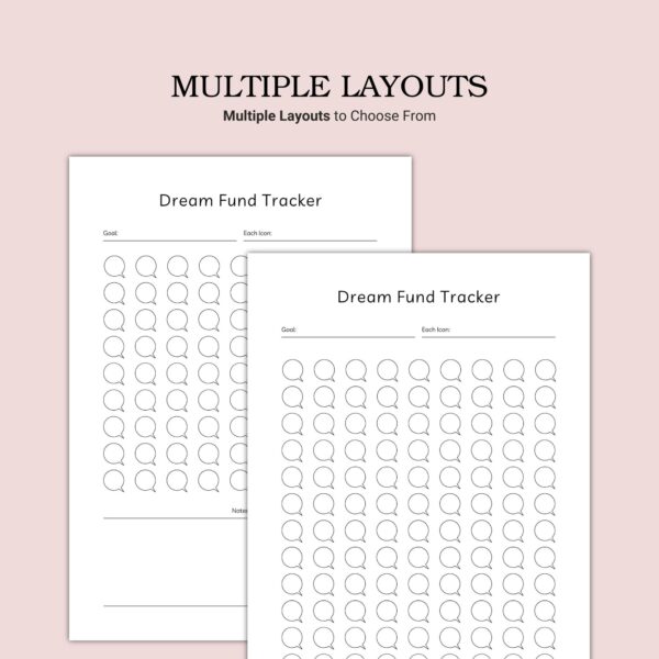 Printable Dream Fund Tracker Template - Image 2