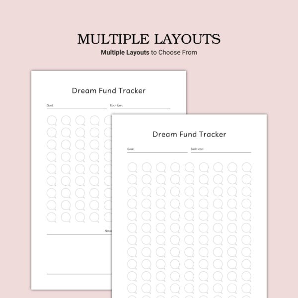 Printable Dream Fund Tracker Template - Image 3