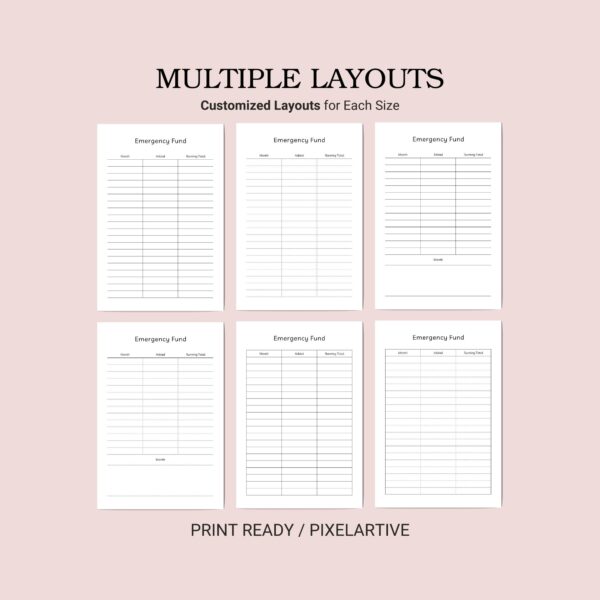 Printable Emergency Fund Template - Image 2