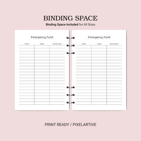 Printable Emergency Fund Template - Image 3